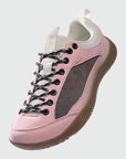 Aero N2 - pink wide toe box barefoot for men women shown from a three quarter view