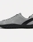 Dannto gray barefoot outdoor sneakers shown from the side