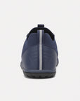 Dannto blue zero drop barefoot sneakers shown from the back