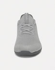 Dannto gray zero drop barefoot sneakers shown from the front
