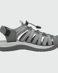 Dannto women's closed toe hiking sandals S2 gray shown from the side
