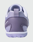 Gliss II - purple wide toe box barefoot shoes for women shown from the back
