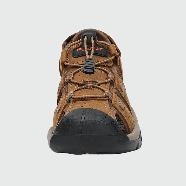 Dannto Trekport S3 - Sandali da trekking da uomo color talpa mostrati di fronte