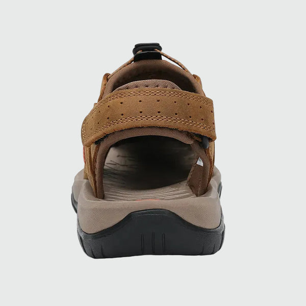 Dannto Trekport S3 - Sandali da trekking da uomo color talpa mostrati dal retro