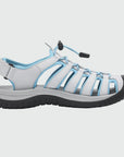 Dannto Trailport H3 - Women's Hiking Sandals white blue shown from the side