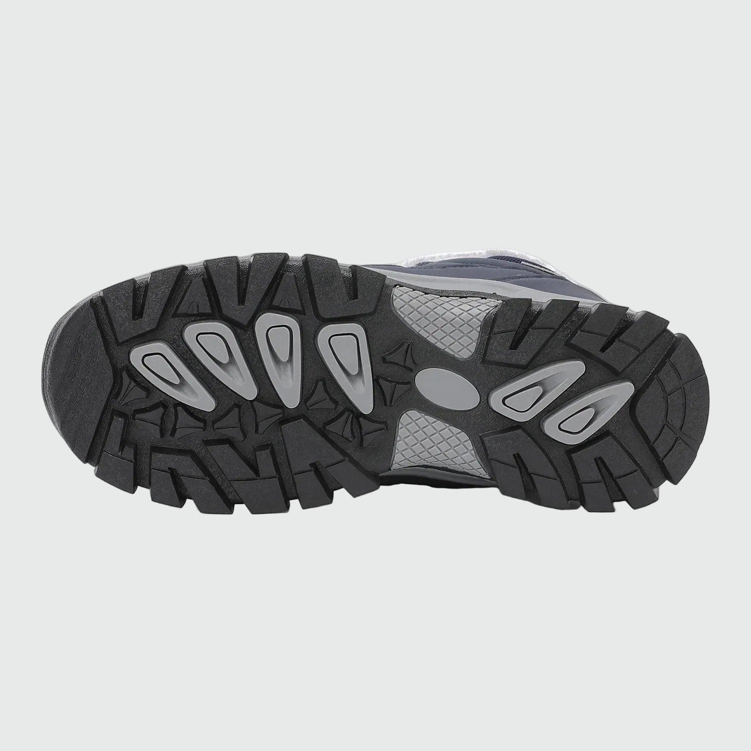 Dannto men‘s blue winter snow Boots shown from the botton