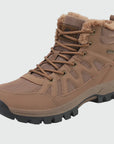 Dannto men‘s brown winter snow Boots shown at a side angle