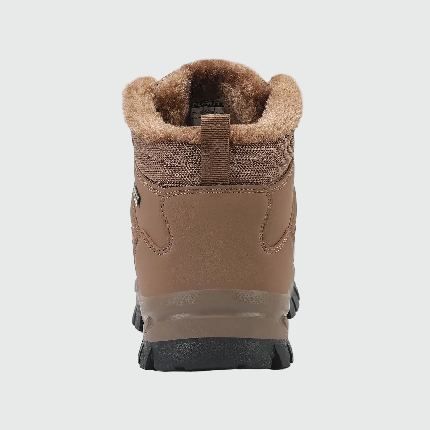 Dannto men‘s  brown winter snow Boots shown from the back