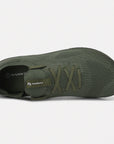 Dannto green zero drop barefoot sneakers shown from the top