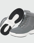 Dannto women‘s dark gray winter snow Boots shown from the botton