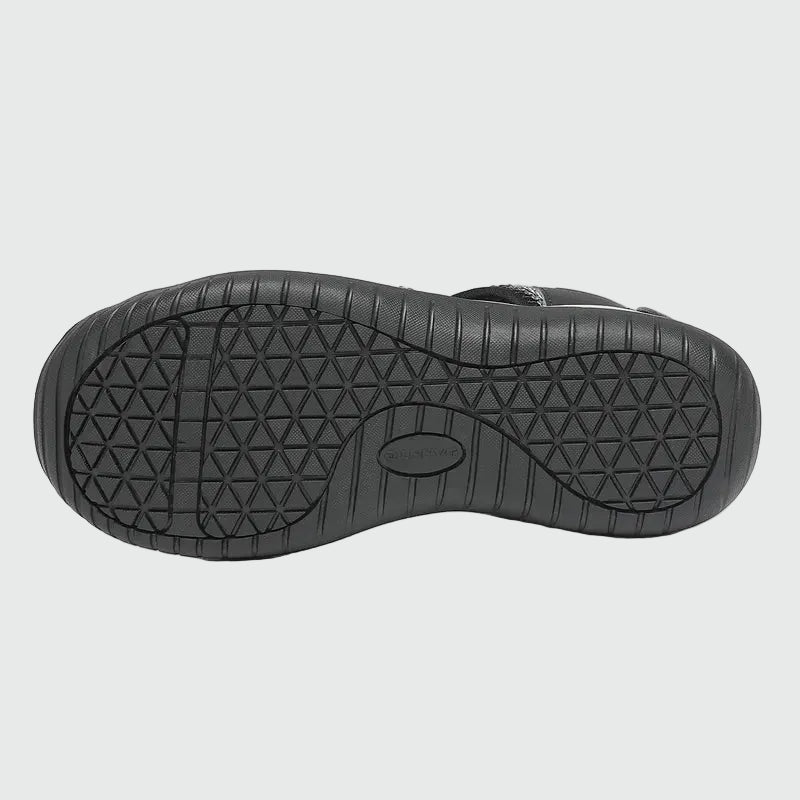 Sandali da trekking da donna Dannto S2 neri mostrati dal basso