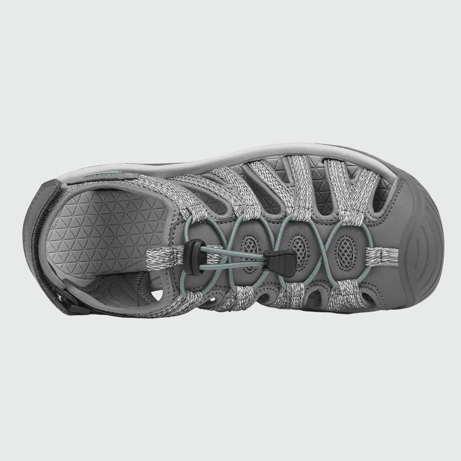 Dannto women's closed toe hiking sandals S2 gray shown from the top