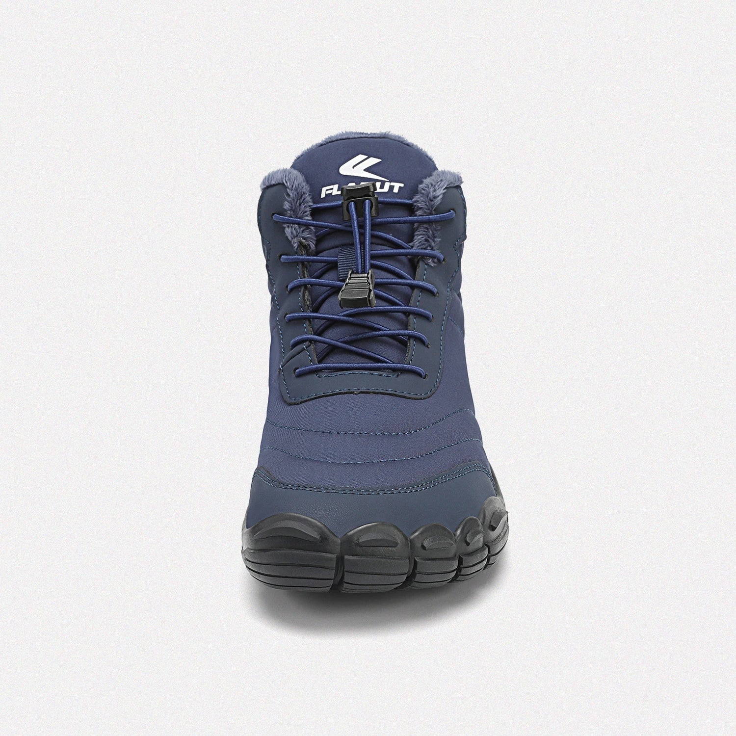 Dannto unisex‘s blue winter snow Boots shown from the front